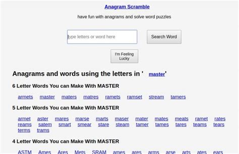 anagram generator svenska.